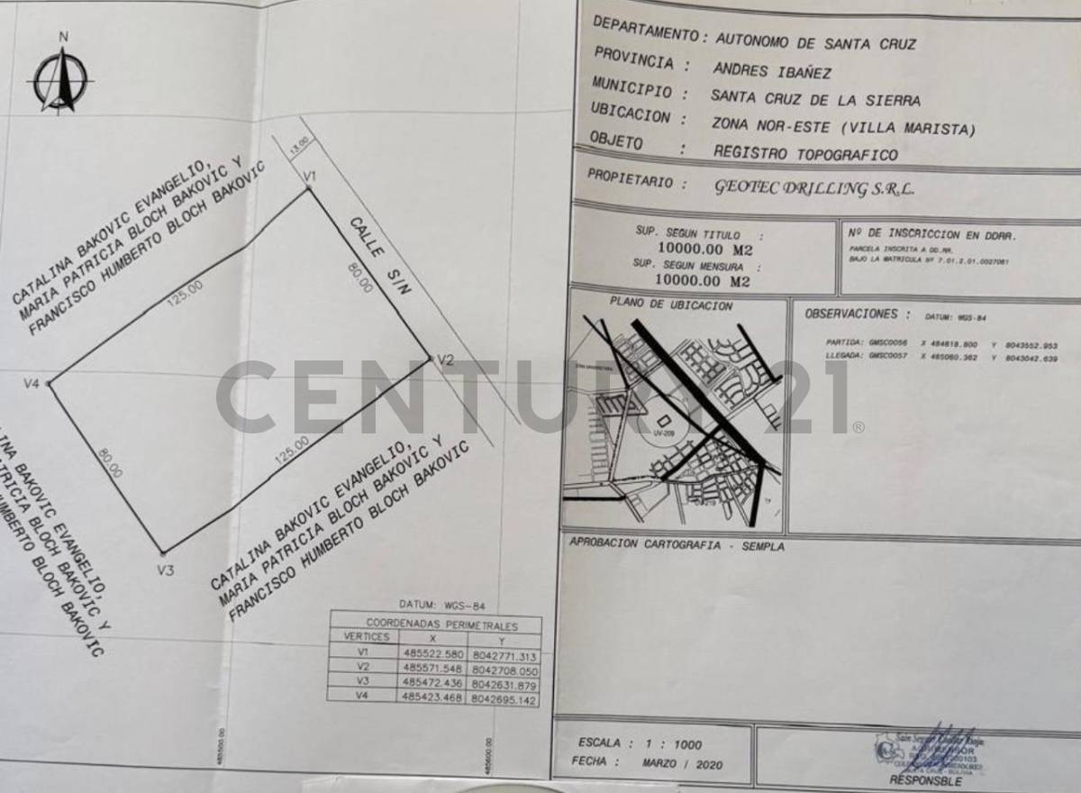 Terreno En Venta G77 cerca de Sonilum – Avenida G77 Sonilum, Norte, Santa Cruz