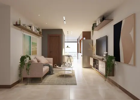 Monoambiente en fachada y balcón en venta Mangales Blue 2